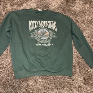 Men’s Rocky Mountains Green Sweater